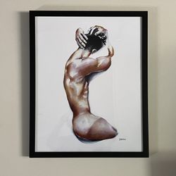 16x20” Framed First Edition Brenden Sanborn Giclee Print, Male Body Art