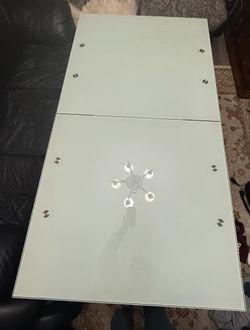 Glass Top Table 