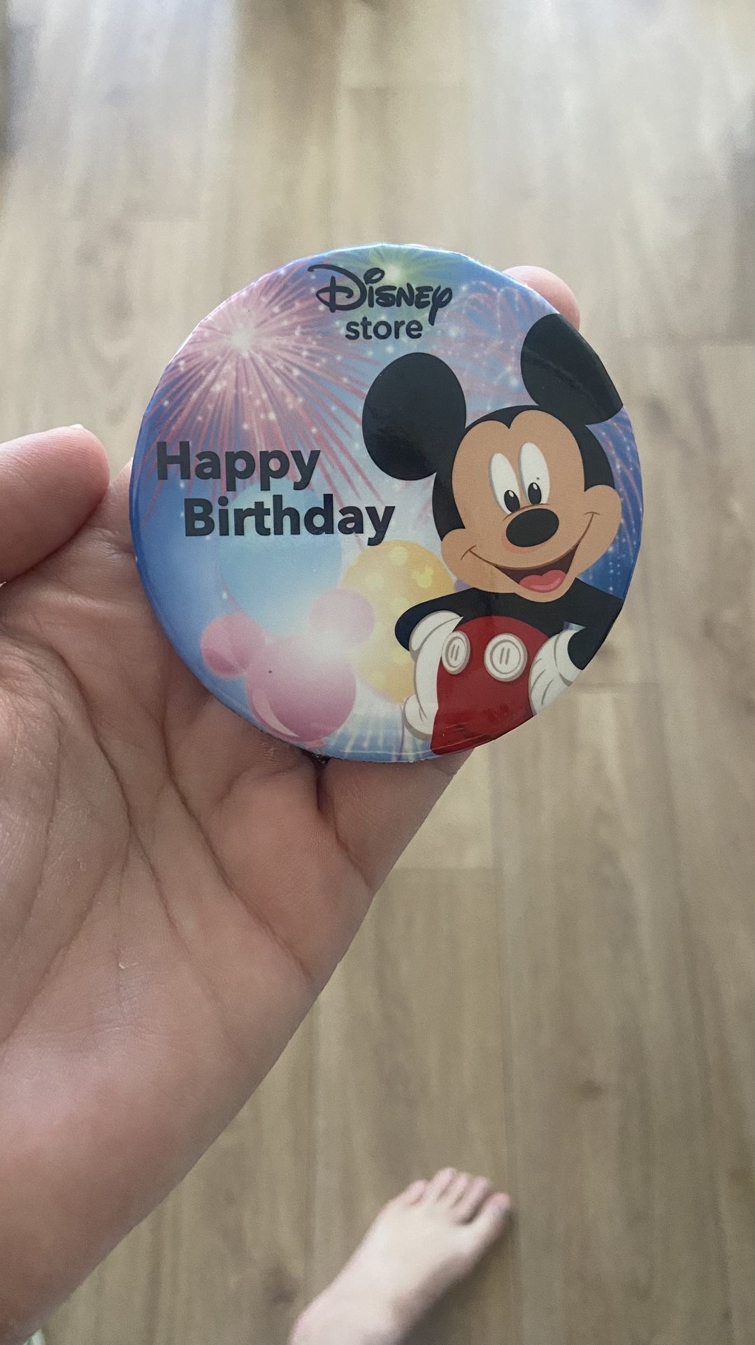 Disney Happy Birthday Button