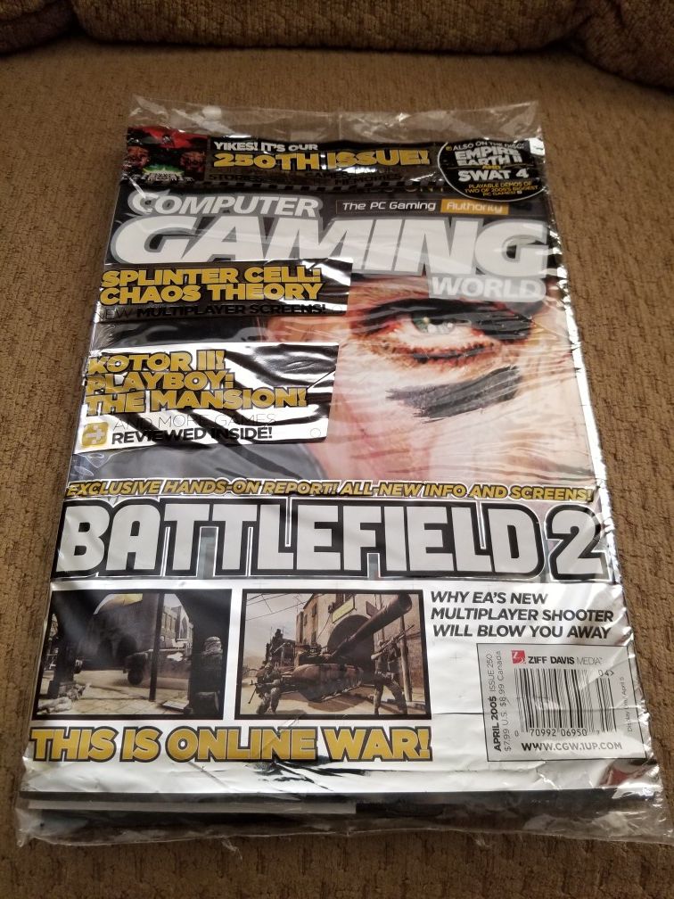 Computer Gaming World April 2005*Sealed*