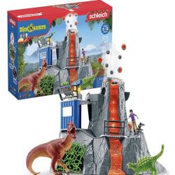 Schleich Dinosaurs Volcano Expedition Base Camp Playset