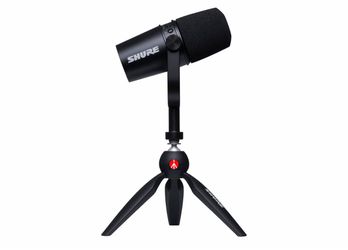 Shure Micrófono y soporte USB para podcast MV7