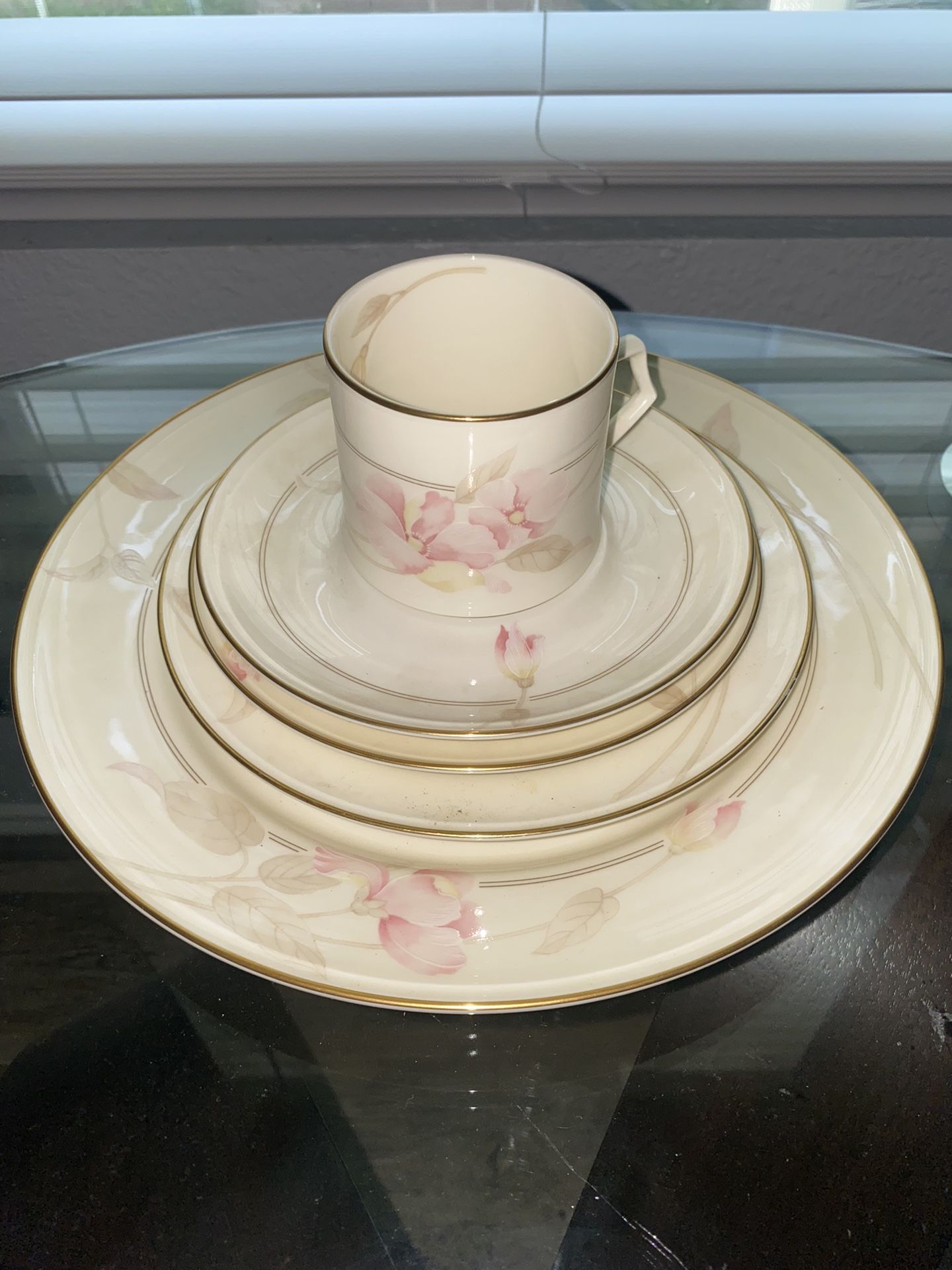 Vintage Mikasa 24 Karat Ivory Bone China Narumi Japan With Love