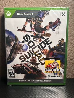 Hey, it’s never been used I’m asking$25 brand new Suicide Squad: Kill The Justice League  on the Xbox series x