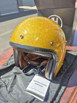 New Retro Style Motorcycle Helmet-Large