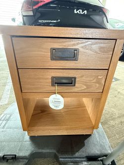 Wood night stand or office table