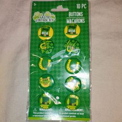 Saint Patrick's Pin Buttons • Set of 10