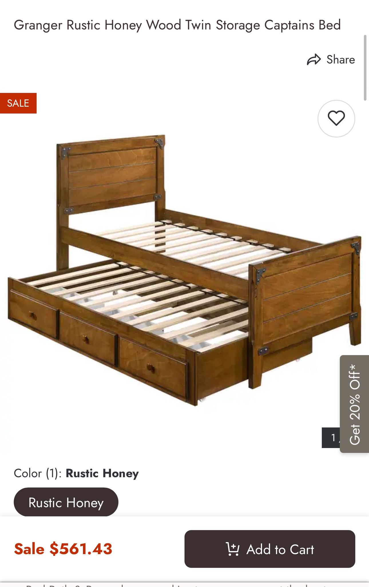 wooden twin bed frame (no chips or scratches)
