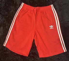 Men’s Adidas Sweat Shorts Red Size Medium