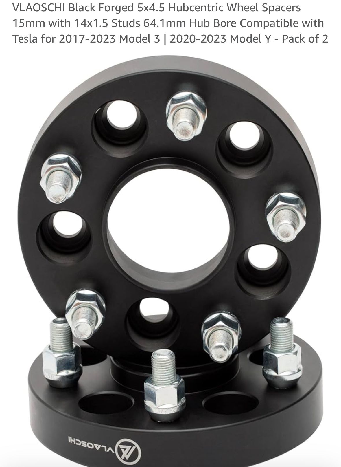 Tesla Model 3/Y 15mm Spacer 1 Only