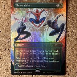 MTG Three Visits (Rainbow Foil) Secret Lair x Spider-Man 1991 NM