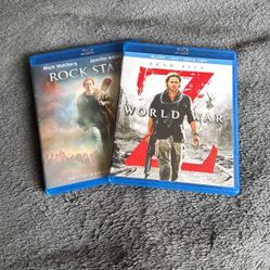 Blue Ray DVD Movies - Rockstar & World War Z