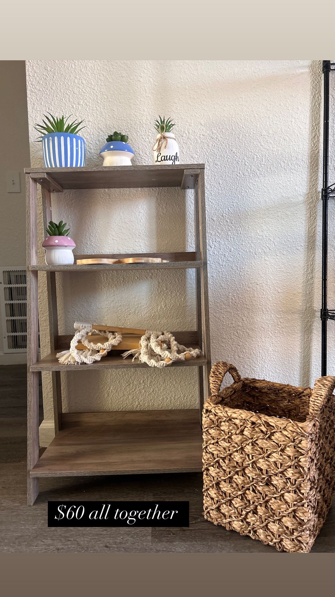 Blanket Tower With Household Decor