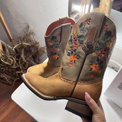 Tan Girls’ Cowboy Western Boots