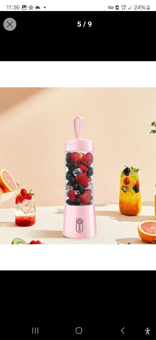 Usb Rechargeable Personal Portable Blender.