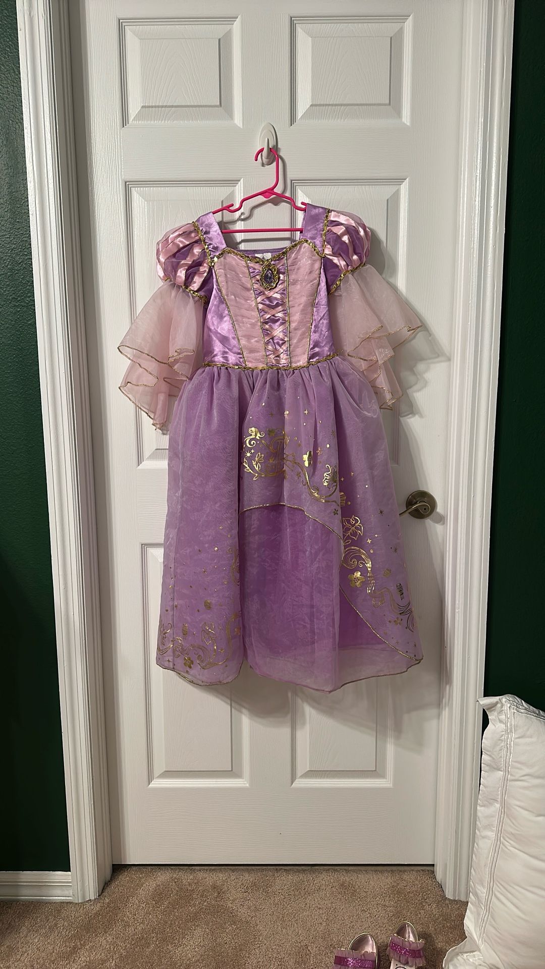 Rapunzel Costume And Shoes - Disney