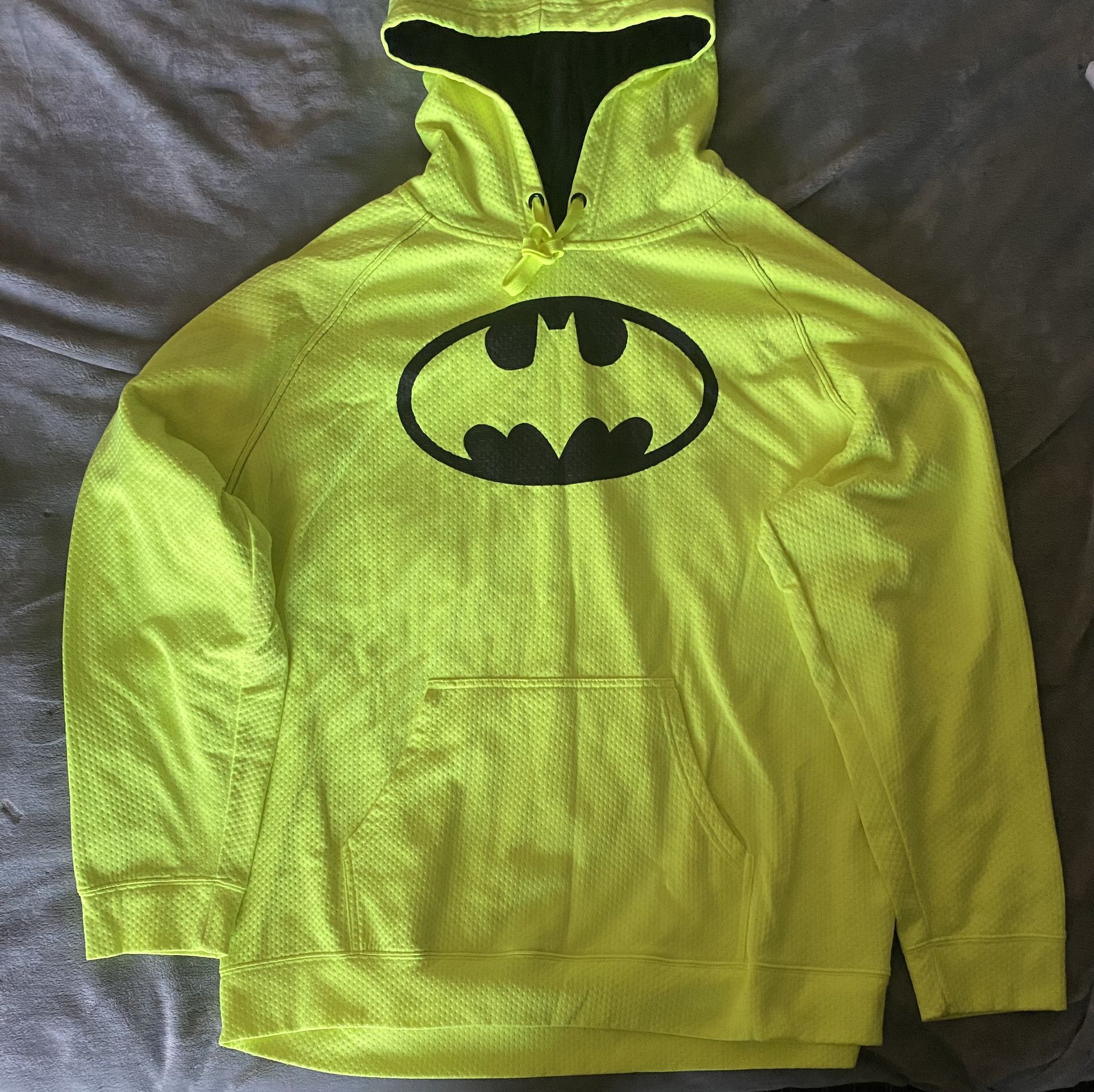 Neon Yellow Batman Hoodie