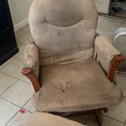 Rocking Chair With Footrest