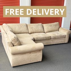Pottery Barn Tan Sectional - free Delivery 