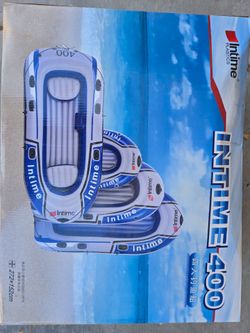INTIME  400 four person inflatable fishing boat with  four chambers. NEW