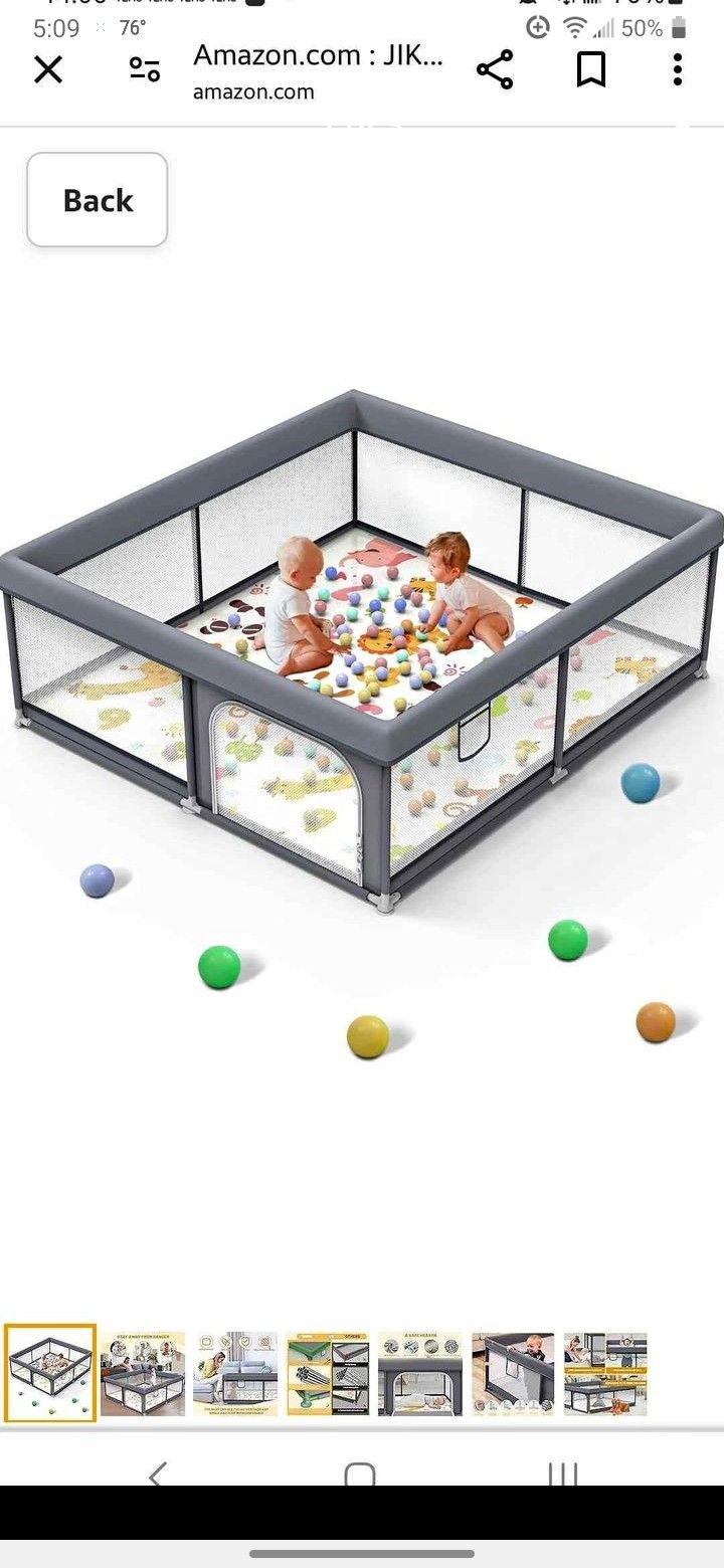 Large Play Yard Comes With Storage Bag