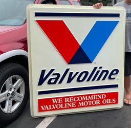 Man cave New VALVOLINE oil sign 48” x56”