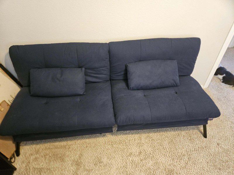 New Futon Blue Comes With Cover 