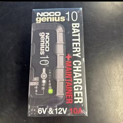 Brand New Noco Genius 10 Battery Charger And Maintainer 