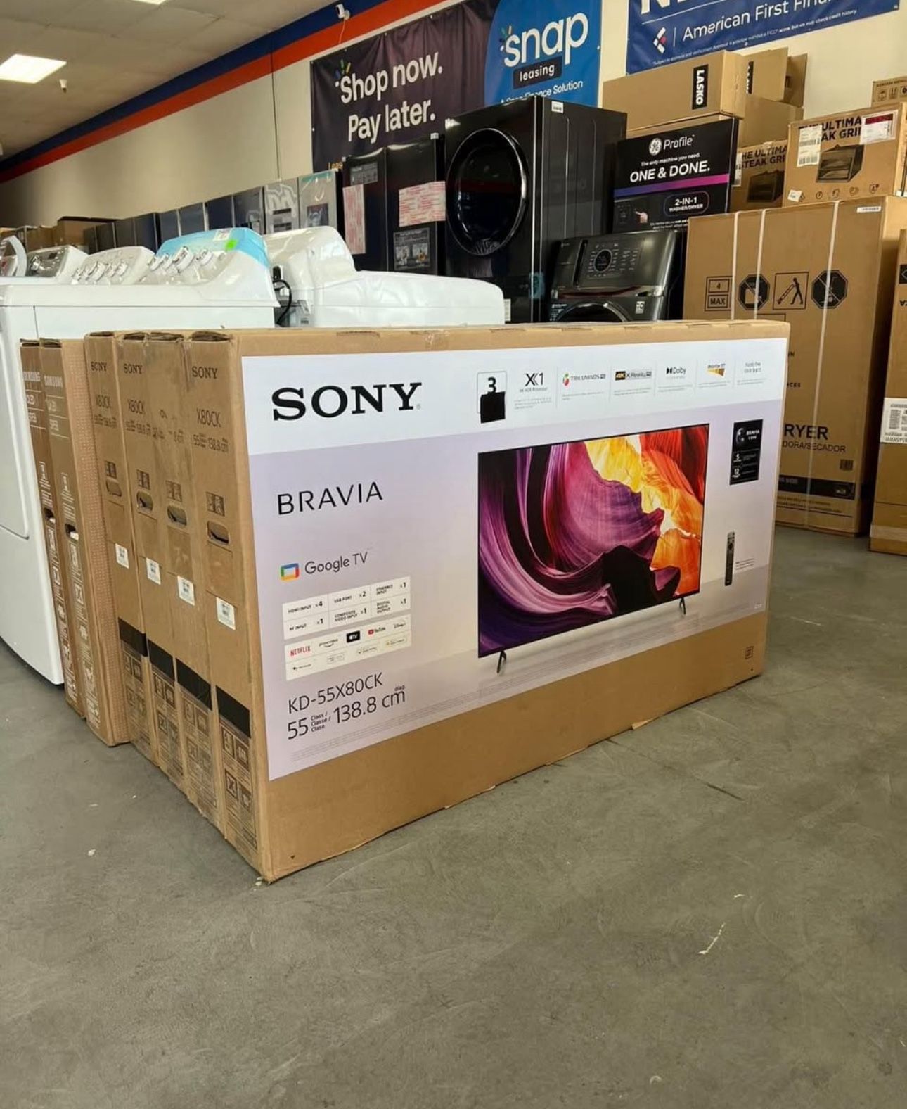 55” Sony Bravia X80K 4K UHD Smart Google Tv