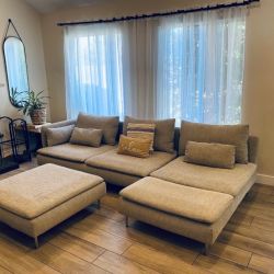 🛋  Sectional Sofa with Ottoman 🚚 DELIVERY AVAILABLE