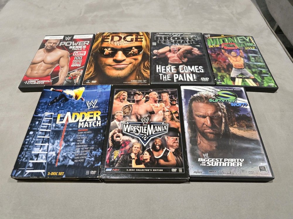 WWE DVD Set Triple H Edge Brock Lesnar Ladder Match WrestleMania 22 SummerSlam 2007