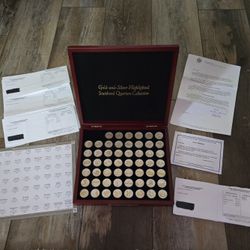 Gold & Silver Highlighted State Quarters Collection PAID $915 ASKING $600 