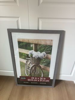 Studio Decor Gray Wood Frame 24 in x 36 in