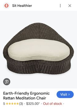 Meditation Ergonomic Rattan Chair