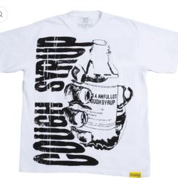 THATS AN AWFUL LOT OF COUGH SYRUP "Warning" TEE WHITE