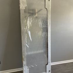 Glass Mirror Sliding Closet Door (slightly cracked)