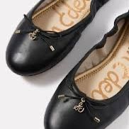 Sam Edelman Size 3 Felicia Ballet Style Black Slip Ons