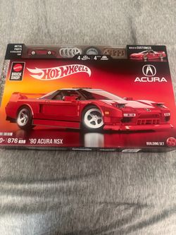 Hot Wheels Mattel Brick Shop '90 Acura NSX Building Set