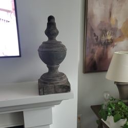 2 Antique Wooden Finials
