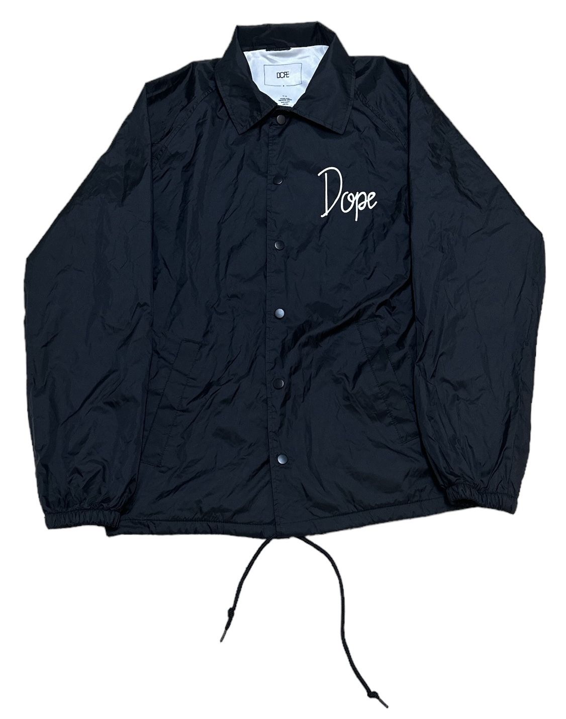 Dope Couture Windbreaker Men’s Small Black White Bougie Crew World Tour Jacket