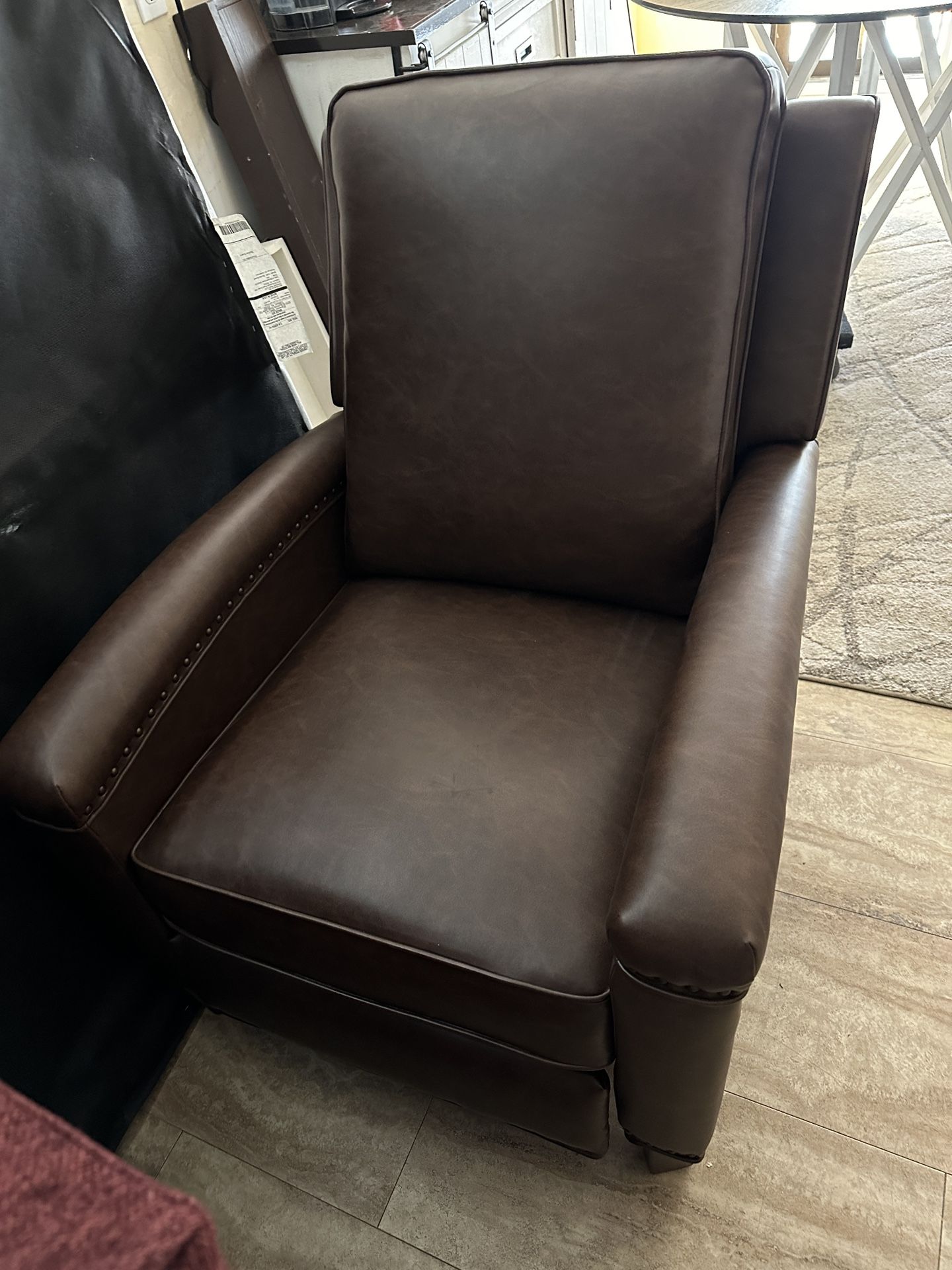 Leather Like Brown Recliner