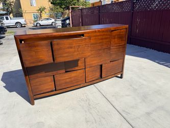 Modern Chestnut Six Drawer Dresser XL