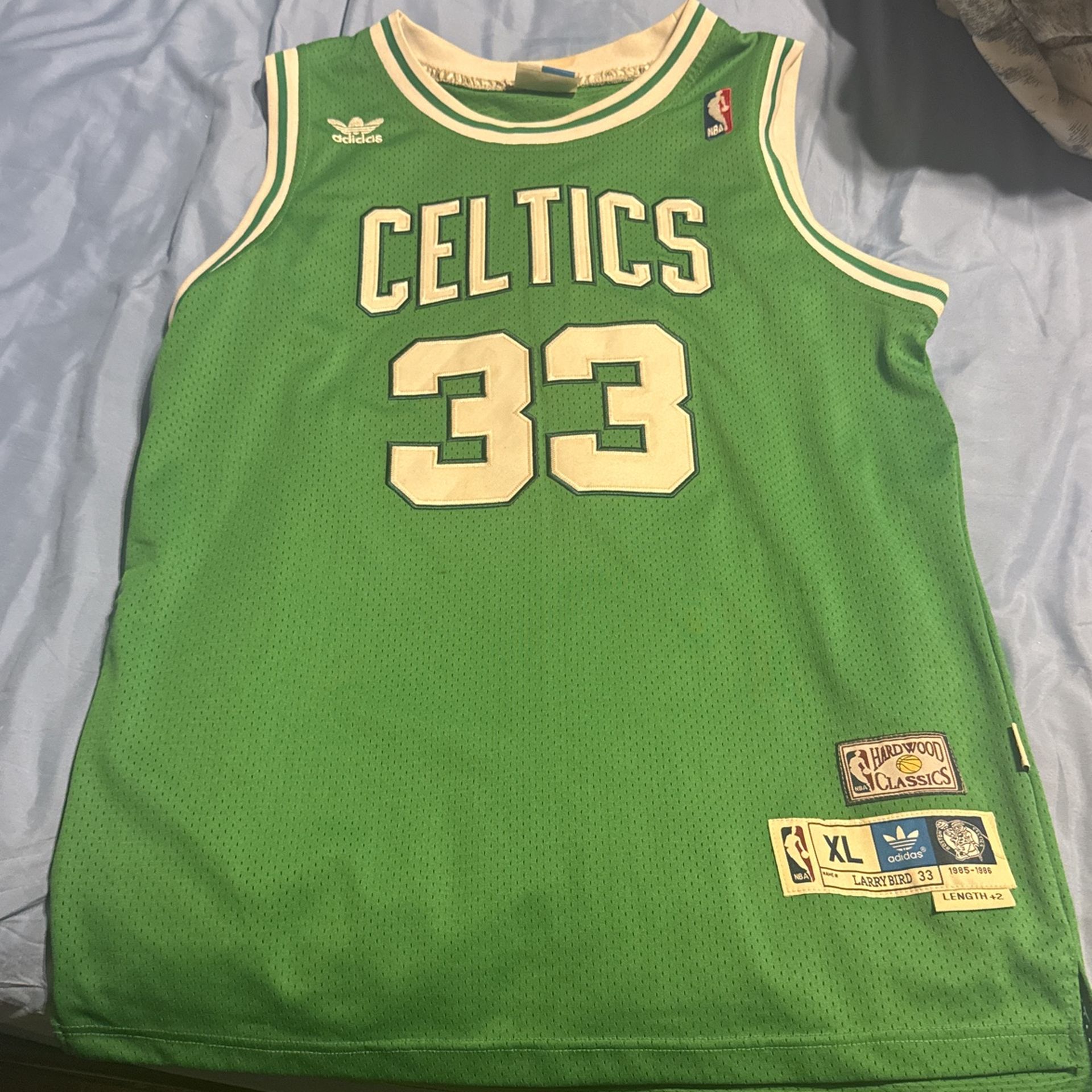 Throw Back Larry Bird Jersey Size XL Great Deal!