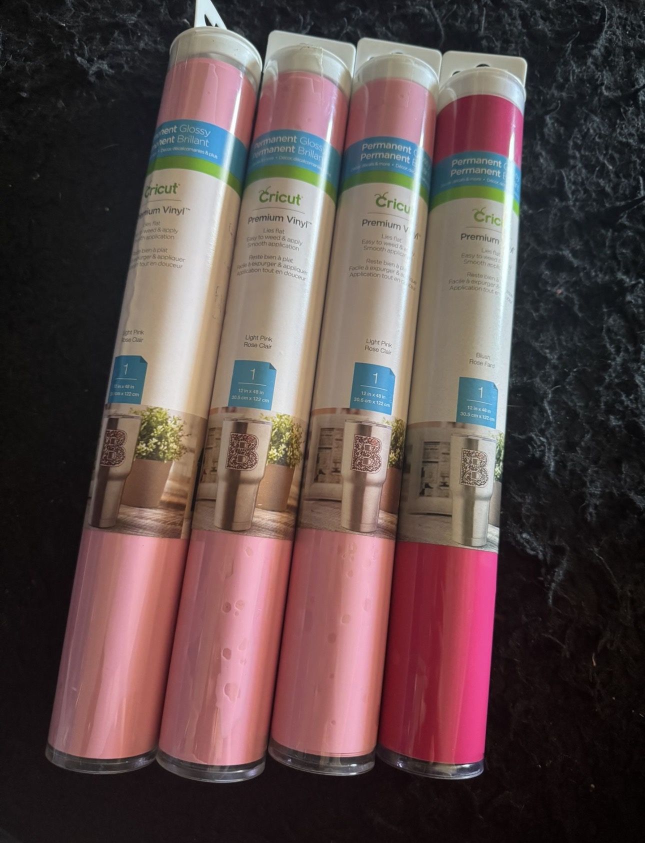 4 Rolls Of Cricut Vinyl 