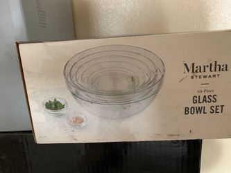 10-Piece Glass Bowl Set (Martha Stewart Collection)