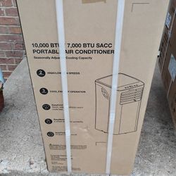 Seasons 10,000 BTU/ 7,000 BTU Sacc Portable Air Conditioner,