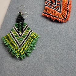 Hand Beaded Earrings