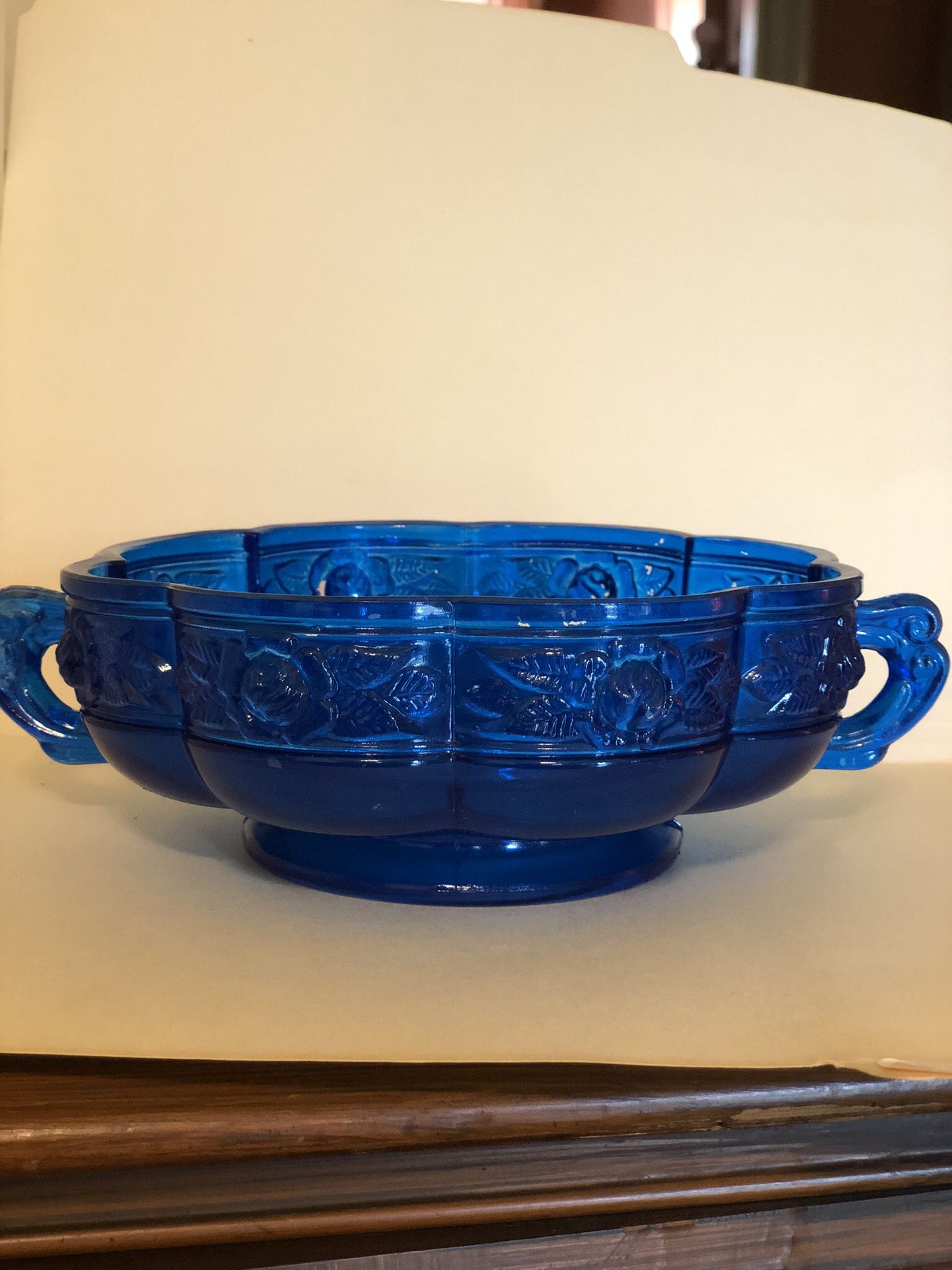 Vintage Blue Serving Dish