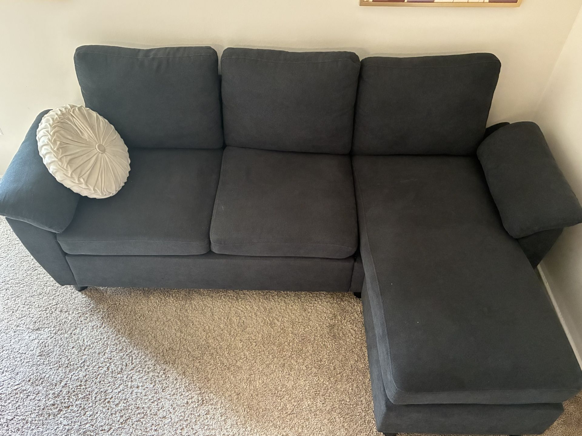 79.5” Wide Wayfair Dark grey Sectional Sofa