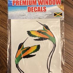 Jamaica Premium window Decals - Birds